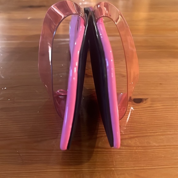 Zara Pink Jelly Sandals Colored Flat Rubber Sandals 40 - Picture 6 of 9